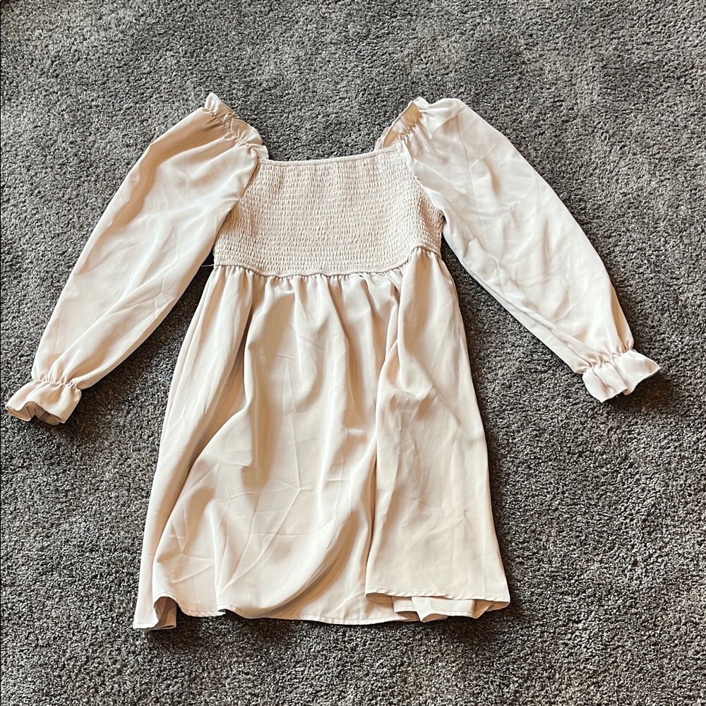 Charming Cream Kids Dress